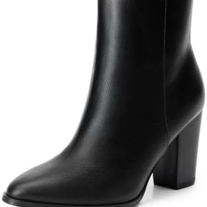 DREAM PAIRS Women's Ankle Boots Chunky Block Heel Booties